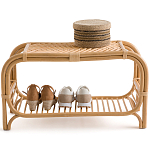 Скамья для прихожей из стеблей ротанга Willa Rattan Bench варинант исполнения - 2 | Loft Concept в Твери