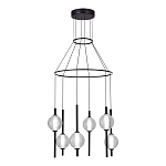 Люстра светодиодная с 6-ю сферическими стеклянными плафонами Splatter варинант исполнения - 1 | Loft Concept в Твери