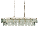 Люстра овальной формы с каскадом из декоративных элементов Harmony of Light варинант исполнения - 3 | Loft Concept в Твери