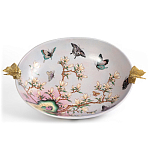 Белое фарфоровое блюдо с изображением бабочек Eden Garden варинант исполнения - 2 | Loft Concept в Твери