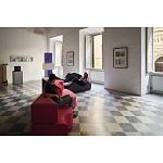 Дизайнерский модульный диван волнистой формы с цветным принтом Poltronova Superonda Sofa варинант исполнения - 9 | Loft Concept в Твери