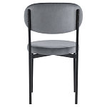 Стул с круглым сиденьем на металлическом основании ALFIE CHAIR Grey варинант исполнения - 3 | Loft Concept в Твери