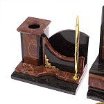 Настольный письменный набор из лемезита и змеевика с декором в виде Орла в подарочной упаковке Successful Leader варинант исполнения - 5 | Loft Concept в Твери