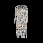 Бра с каскадом из прозрачного хрусталя и корпусом из металла цвета хром Constant Sparks варинант исполнения - 3 | Loft Concept в Твери