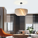 Подвесной светильник с белыми изящными декоративными лепестками Volumetric Petal Lamp варинант исполнения - 5 | Loft Concept в Твери