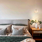 Подвесной светильник с янтарным рифленым стеклянным плафоном Ferm Living варинант исполнения - 7 | Loft Concept в Твери