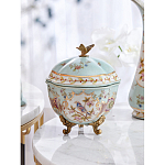 Шкатулка голубого цвета с цветочными орнаментами Blue Garden варинант исполнения - 7 | Loft Concept в Твери