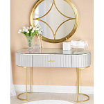 Консоль овальная на золотистых фигруных ножках Wall Console варинант исполнения - 4 | Loft Concept в Твери