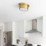 Потолочный светильник круглый цвета состаренная латунь Modern Simple Ceiling Light варинант исполнения - 3 | Loft Concept в Твери