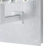 Бра серебряное с фактурным прозрачным абажуром Optical Crystal варинант исполнения - 2 | Loft Concept в Твери