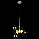 Подвесной светильник со стеклянными плафоном в виде шара и золотыми деталями & Coombes варинант исполнения - 2 | Loft Concept в Твери