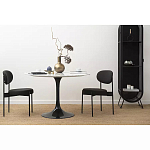 Стул мягкий Alfie Chair черный варинант исполнения - 6 | Loft Concept в Твери