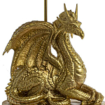 Настольная лампа с абажуром Дракон Golden Dragon Lamp Beige варинант исполнения - 6 | Loft Concept в Твери
