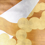 Обои ручная роспись в стиле Арт-деко Namban Colourway SC-290 on Deep Rich Gold gilded paper варинант исполнения - 1 | Loft Concept в Твери