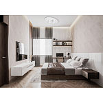 Потолочный светильник овальной формы белого цвета с 7-ю лампами Lunar Pebbles варинант исполнения - 12 | Loft Concept в Твери