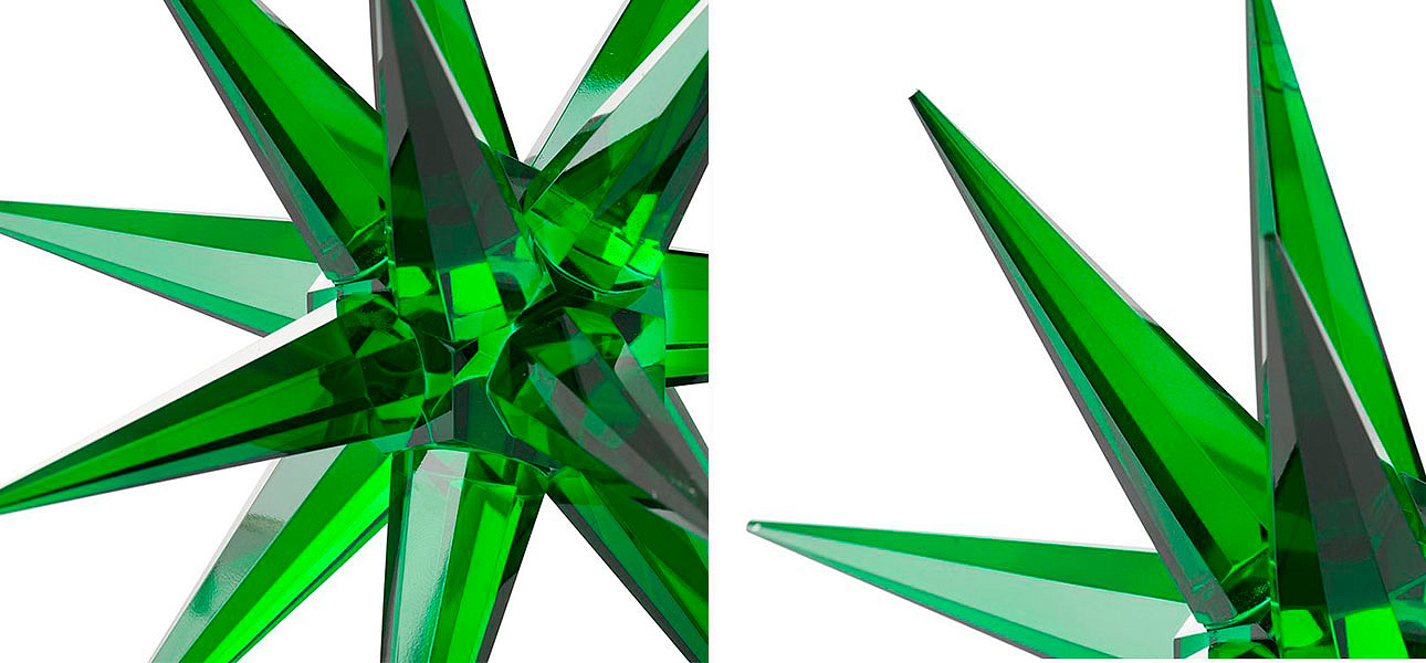 Статуэтка стеклянная зеленая звезда Green Star Статуэтка стеклянная зеленая звезда Green Star - Loft-Concept в Твери