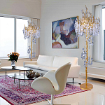 Торшер в виде золотого дерева с листьями FAIRYTREE Light варинант исполнения - 3 | Loft Concept в Твери