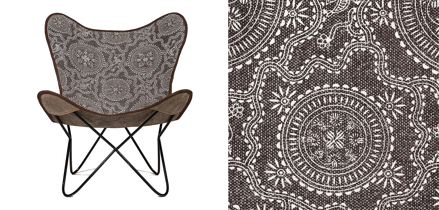 Кресло Indian black and white pattern - Loft-Concept в Твери