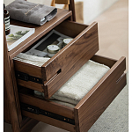 Вешалка деревянная с 2- мя ящиками Moon Walnut Furniture варинант исполнения - 9 | Loft Concept в Твери