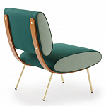 Дизайнерское кресло без подлокотников Gio Ponti ROUND D.154.5 Armchair варинант исполнения - 2 | Loft Concept в Твери