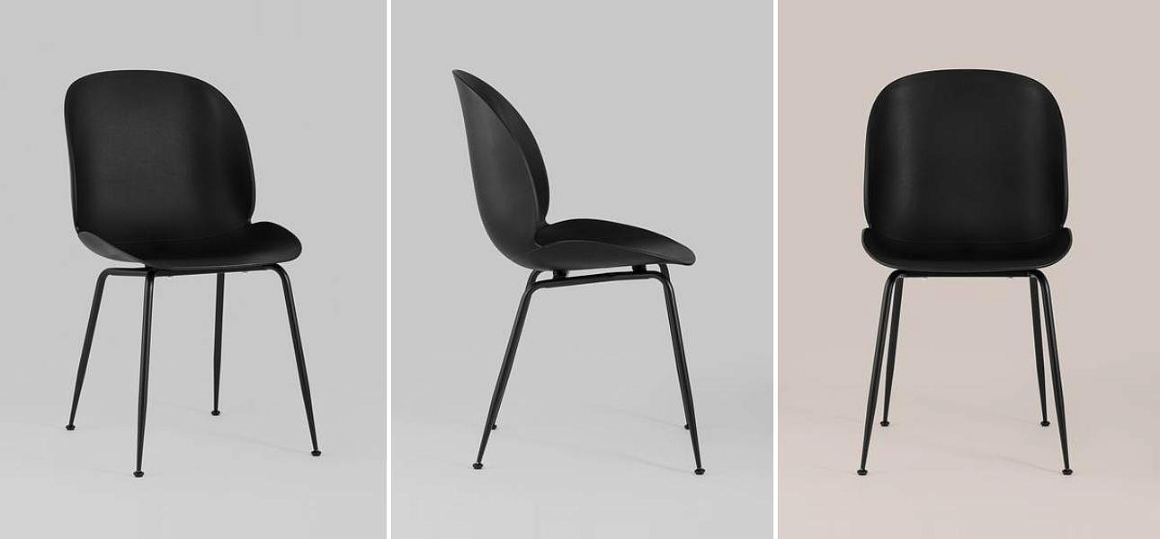 Стул Пластиковый Черный цвет Vendramin Chair Стул Пластиковый Черный цвет Vendramin Chair - Loft-Concept в Твери