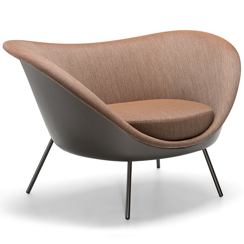 Дизайнерское уличное кресло Gio Ponti D.154.2 Armchair Коричневый Черный Дизайнерское уличное кресло Gio Ponti D.154.2 Armchair Коричневый Черный в Твери | Loft Concept