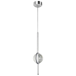 Подвесной светильник с плафоном из хрустального шара Crystal Bubbles Chrome Hanging Lamp варинант исполнения - 2 | Loft Concept в Твери