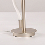 Настольная лампа белым изогнутым плафоном на круглой подставке Luke Lampco Tracer Lamp варинант исполнения - 11 | Loft Concept в Твери