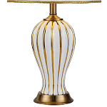 Настольная лампа с абажуром Celestina White Gold Lampshade Table Lamp варинант исполнения - 3 | Loft Concept в Твери