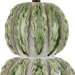 Настольная лампа с фактурным основанием с сочетании белого и зеленого цветов Festoon варинант исполнения - 1 | Loft Concept в Твери