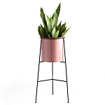 Кашпо из металла Elevated Planters розовое варинант исполнения - 1 | Loft Concept в Твери