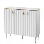 Консоль с дверками и белым рельефным фасадом Expanses of Beauty варинант исполнения - 1 | Loft Concept в Твери