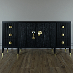 Большой Комод-буфет Elsa Dreams Black с ящиками варинант исполнения - 3 | Loft Concept в Твери