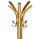 Вешалка золотого цвета с 4-мя крючками из пластика Curves Hangers варинант исполнения - 2 | Loft Concept в Твери