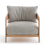 Кресло с каркасом из массива ясеня Deniaud Ash Grey Armchair варинант исполнения - 2 | Loft Concept в Твери