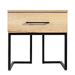 Тумба прикроватная с ящиком в стиле лофт Urban Style Space 2 варинант исполнения - 3 | Loft Concept в Твери