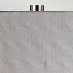 Настольная лампа с цилиндрическим абажуром и прозрачным стеклянным основанием Quintiesse варинант исполнения - 6 | Loft Concept в Твери