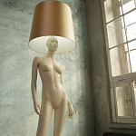 Лампа MANNEQUIN LAMP с абажуром изгибы тела варинант исполнения - 7 | Loft Concept в Твери