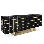 Дизайнерский комод в сочетании черного и золотого цвета Nubian варинант исполнения - 1 | Loft Concept в Твери