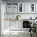 Угловая кухня в стиле Прованс из массива дерева Colombe Provence Kitchen Set варинант исполнения - 1 | Loft Concept в Твери