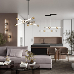 Светодиодная люстра Rovelly Black варинант исполнения - 4 | Loft Concept в Твери