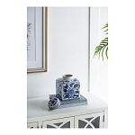 Ваза с крышкой в китайском стиле Oriental Blue & White Ornament Vases варинант исполнения - 3 | Loft Concept в Твери