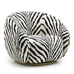 Кресло Bear с принтом Зебра варинант исполнения - 1 | Loft Concept в Твери