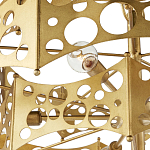 Люстра фигурная золотого цвета Corrugated Panels варинант исполнения - 2 | Loft Concept в Твери