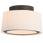 Потолочный светильник с круглым хлопковым абажуром Frosted Diffuser варинант исполнения - 1 | Loft Concept в Твери