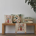 Подушка с цветочным принтом и кисточками Blooming Elegance Daisy варинант исполнения - 9 | Loft Concept в Твери