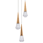 Подвесной светильник капли Acrylic Droplet Trio Gold Hanging Lamp варинант исполнения - 1 | Loft Concept в Твери