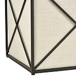 Пуф бежевый с черной металлической рамой Beige Pouf варинант исполнения - 2 | Loft Concept в Твери