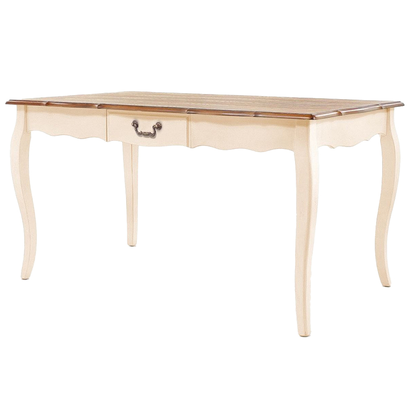 Стол обеденный прямоугольный из массива берёзы Interiors Romance Бежевый Коричневый в Твери | Loft Concept 