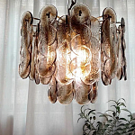 Люстра из круглых стеклянных элементов Vienna варинант исполнения - 2 | Loft Concept в Твери